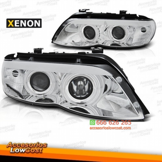 FAROS XENON BMW X5 E53 03-07 OJOS ANGEL LED FONDO