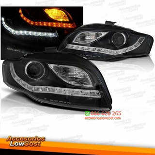 FAROS AUDI A4 B7 04-08 NEGROS