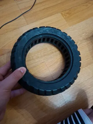 Rueda de goma negra 10 pulgadas