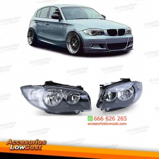 FAROS BMW SERIE 1 E87 E82 E88  FONDO NEGRO