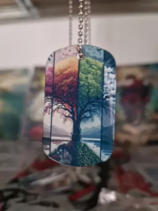 Colgantes tipo Placa Militar Nuevos