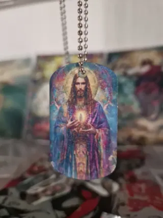 Colgantes tipo Placa Militar Nuevos