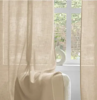 Cortinas color arena ✅