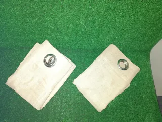 Cortinas color arena ✅