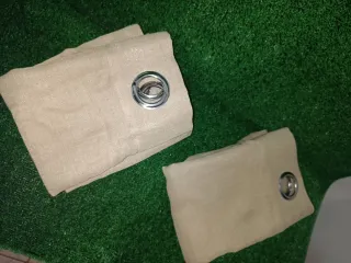 Cortinas color arena ✅