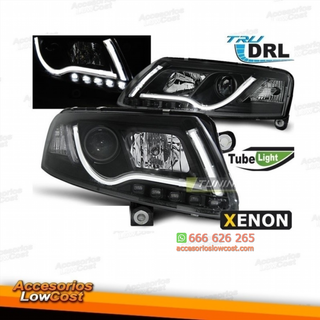 FAROS XENÓN AUDI A6 4F 04-08 LUZ DIURNA REAL TUBE