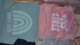 Conjunto deportivo niña azul y gris