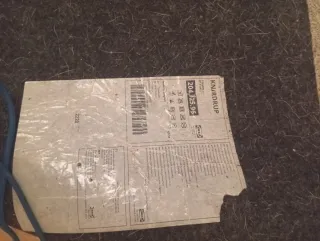 2 Tappeti grigi in cotone, uno grande e uno piccolo