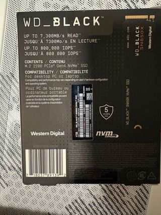SSD WD_BLACK SN850X Nuevo