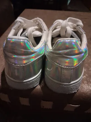 Zapatillas Pepe Jeans Blancas y Plateadas