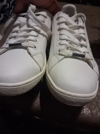Zapatillas Pepe Jeans Blancas y Plateadas