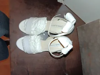 Zapatos de fiesta/novia Angel Alarcon blancos