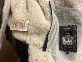 Cazadora Biker Piel Diesel Negra