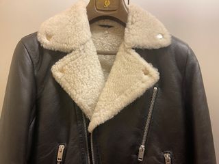 Cazadora Biker Piel Diesel Negra