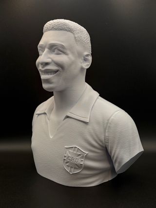 Busto pele brasil calcio 3D 25cm