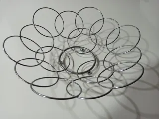 Centro de mesa/frutero de metal