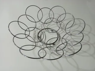 Centro de mesa/frutero de metal