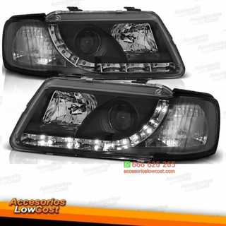 FAROS LUZ DIURNA LED Y LUPA AUDI A3 8L