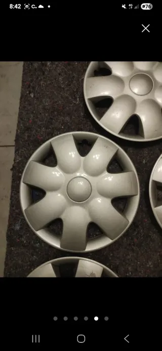 TAPACUBOS RIN 14 PULGADAS CINCO UNIDADES USADOS