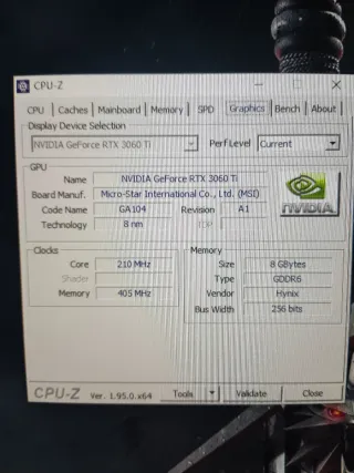 Tarjeta Gráfica MSI RTX 3060 Ti Ventus 2X