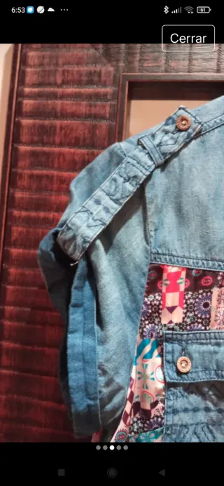 Vestido estampado corto