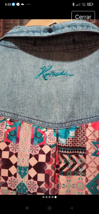 Vestido estampado corto