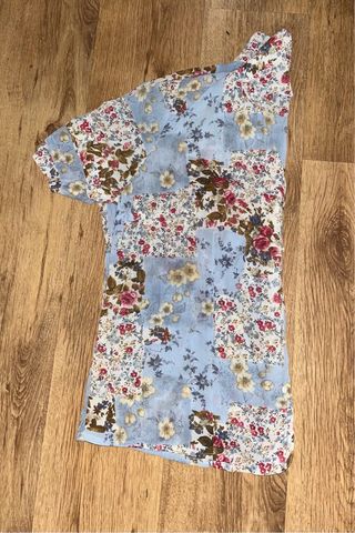 Blusa Vintage Estampado Floral