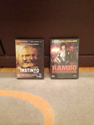 DVD Rambo Acorralado e Instinto