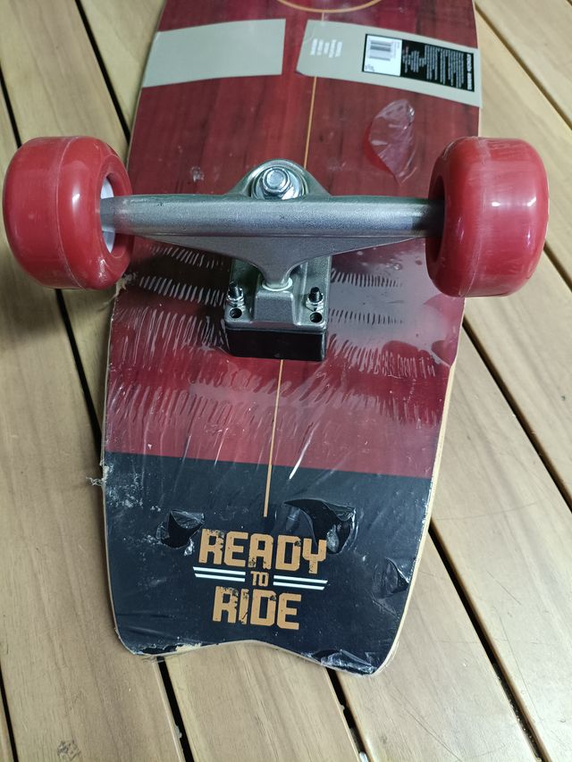 Skateboard KRF Surf Skate Ready TO Ride Red 78,74x26,04mm