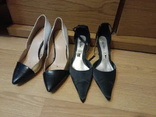 Lote 2 pares Zapatos de tacón salón talla 40