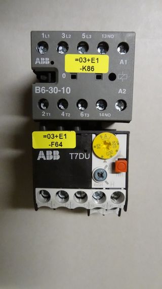 Contattore ABB B6-30-10 + Relè T7DU