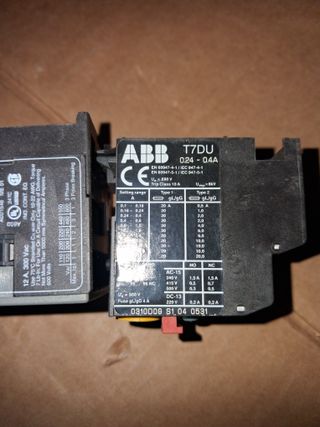Contattore ABB B6-30-10 + Relè T7DU