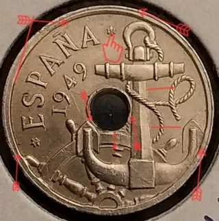 ERROR 50cents España 1949.est 51