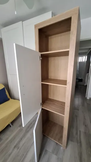 Muebles salón roble/blanco