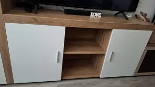 Muebles salón roble/blanco