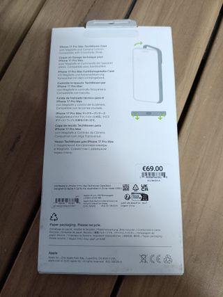 Funda de trenzado técnico con MagSafe para el iPhone 17 Pro Max - Negro