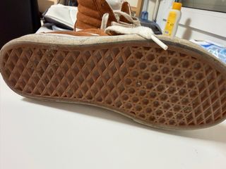 Zapatillas Vans Marrones y Blancas