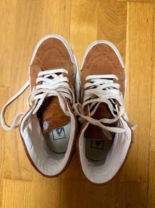 Zapatillas Vans Marrones y Blancas