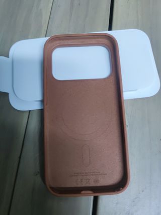 Funda de silicona con MagSafe para el iPhone 17 Pro — Terracota