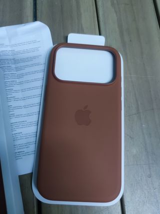 Funda de silicona con MagSafe para el iPhone 17 Pro — Terracota
