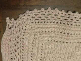 Coperta lana rosa antica