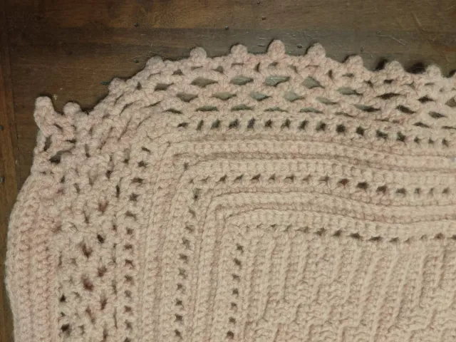 Coperta lana rosa antica