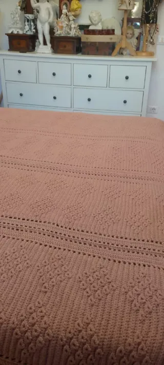 Coperta lana rosa antica