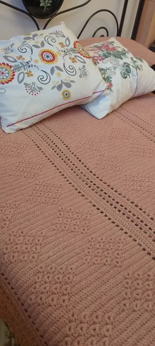 Coperta lana rosa antica