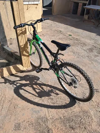 Bicicleta DENBIKE 24 Negra y Verde