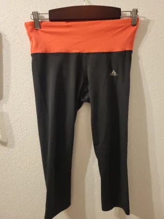 Mallas Adidas Climalite Negro/Naranja