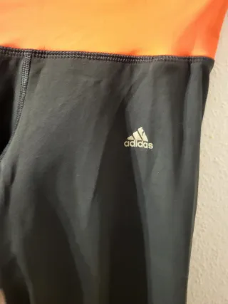 Mallas Adidas Climalite Negro/Naranja