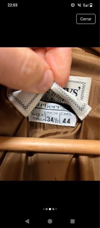 Chaqueta Burberrys Clásica Marrón