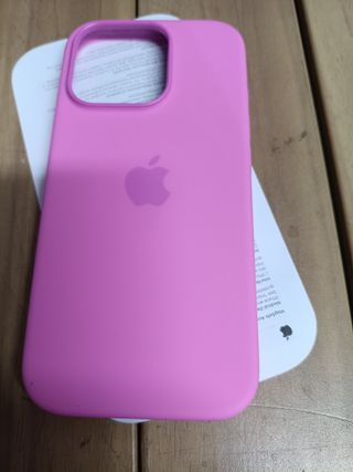 Funda de silicona con MagSafe para el iPhone 16 Pro - Peonía