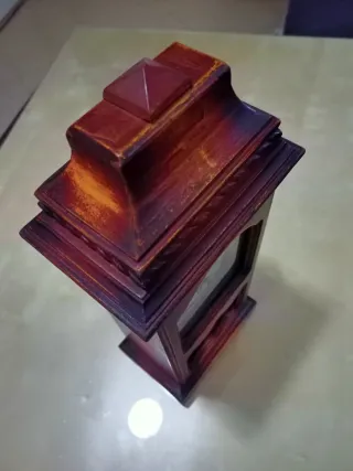 Reloj de Sobremesa Vintage de Caoba